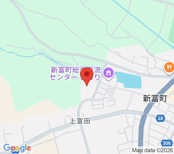新富町文化会館の地図