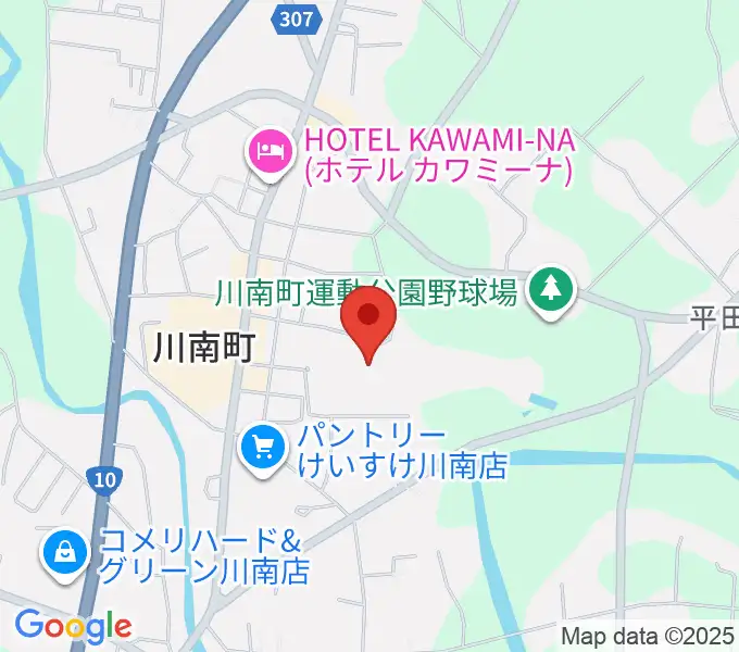 サンＡ川南文化ホールの地図