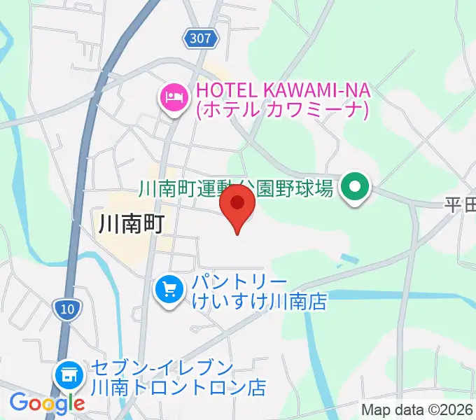 サンＡ川南文化ホールの地図