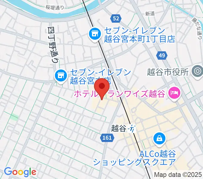 越谷Memphisの地図