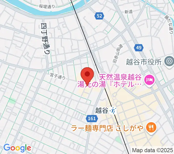 越谷Memphisの地図