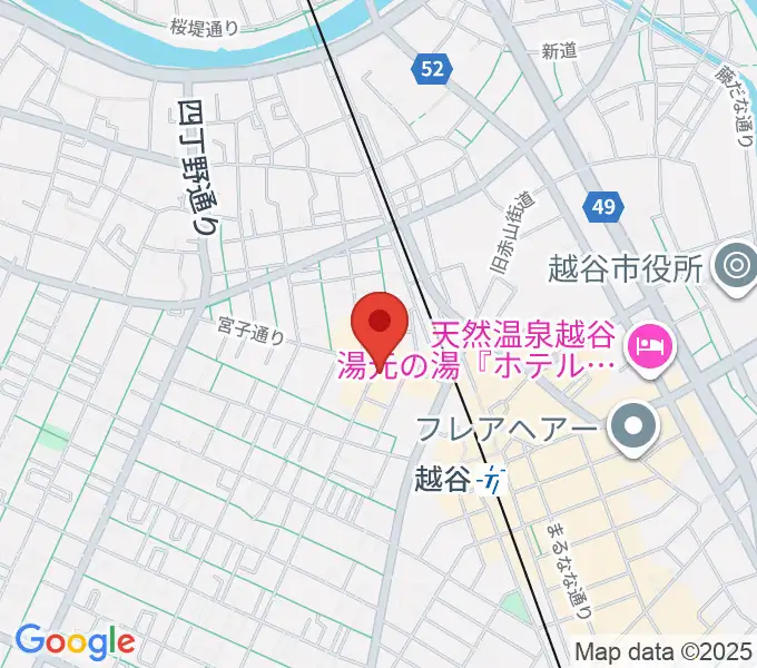越谷Memphisの地図
