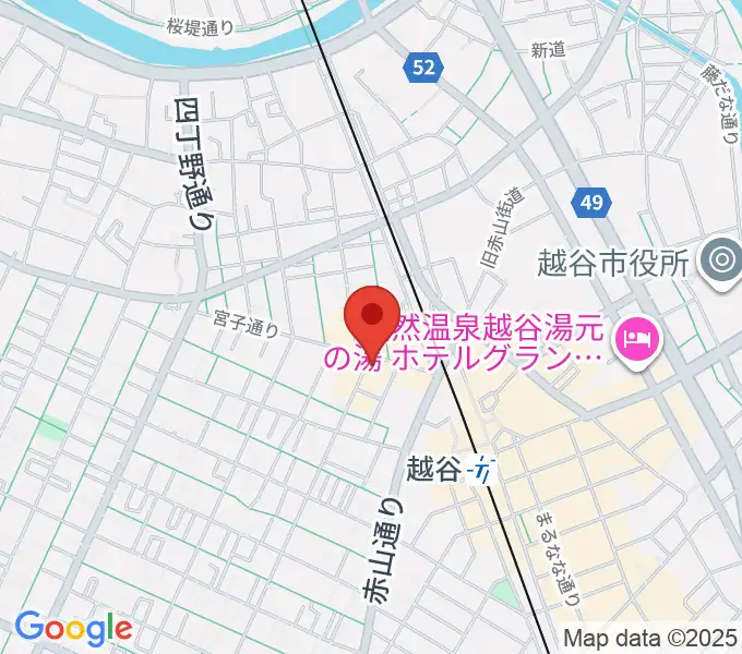 越谷Memphisの地図