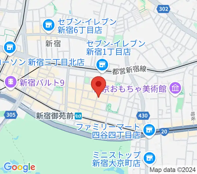 新宿リトルモンスターの地図