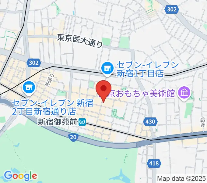 新宿リトルモンスターの地図