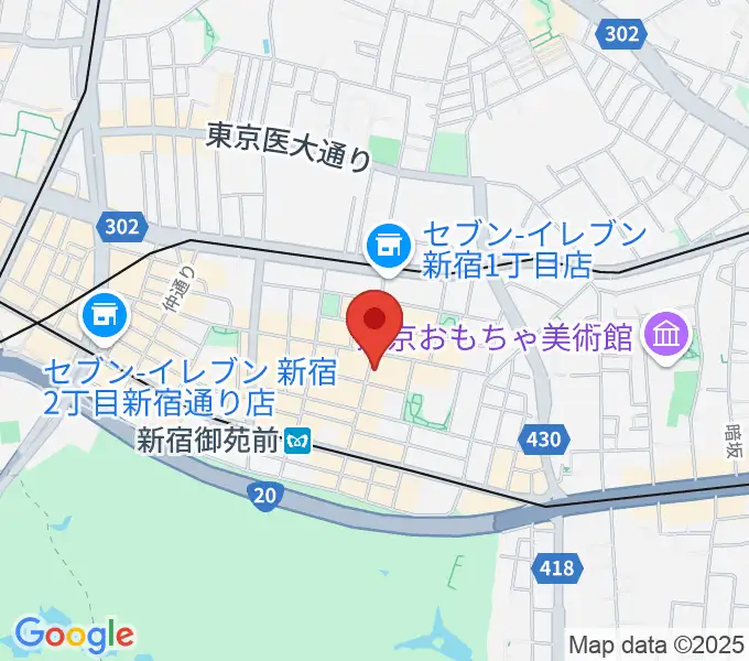 新宿リトルモンスターの地図