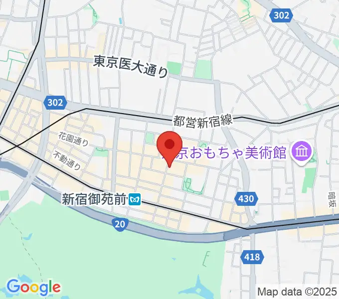 新宿リトルモンスターの地図