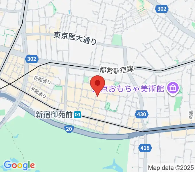 新宿リトルモンスターの地図