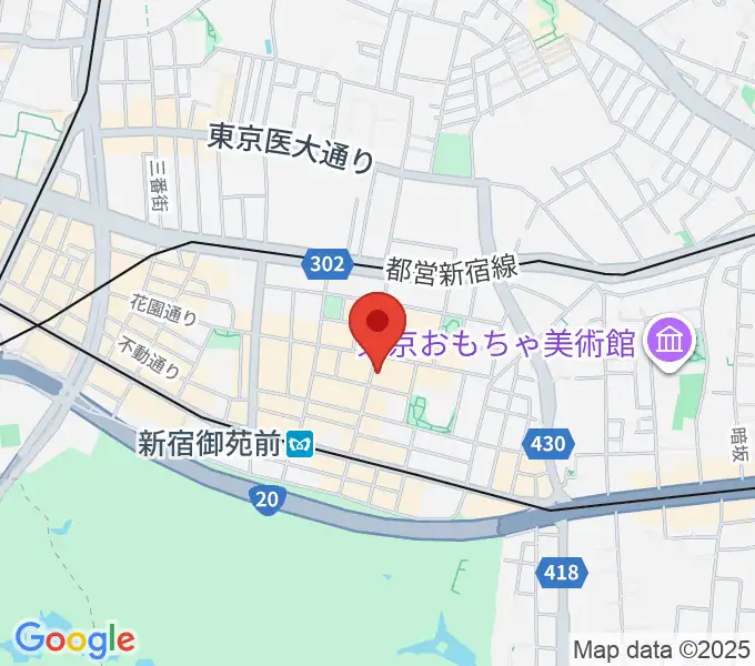 新宿リトルモンスターの地図