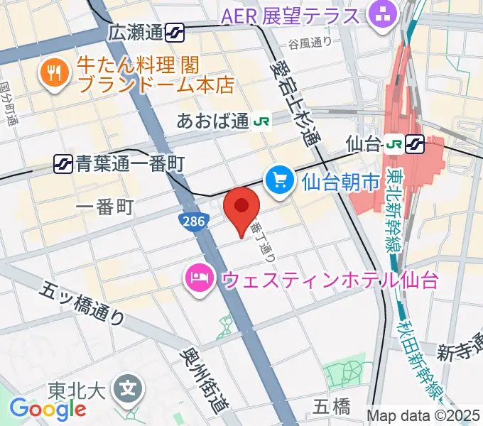 桐朋学園 子供のための音楽教室 仙台教室の地図