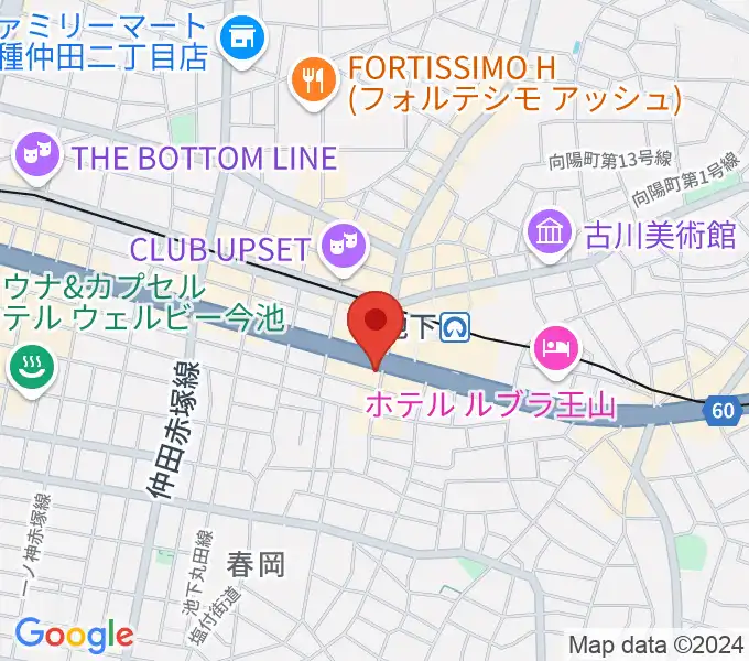 日響楽器 池下店の地図