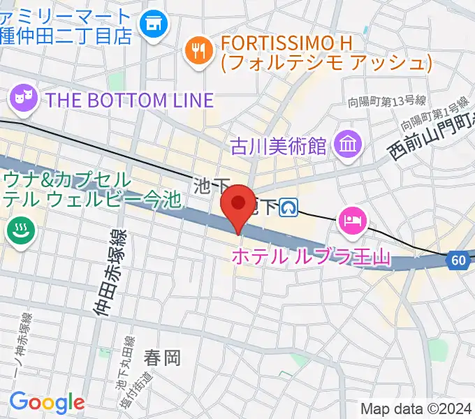 日響楽器 池下店の地図