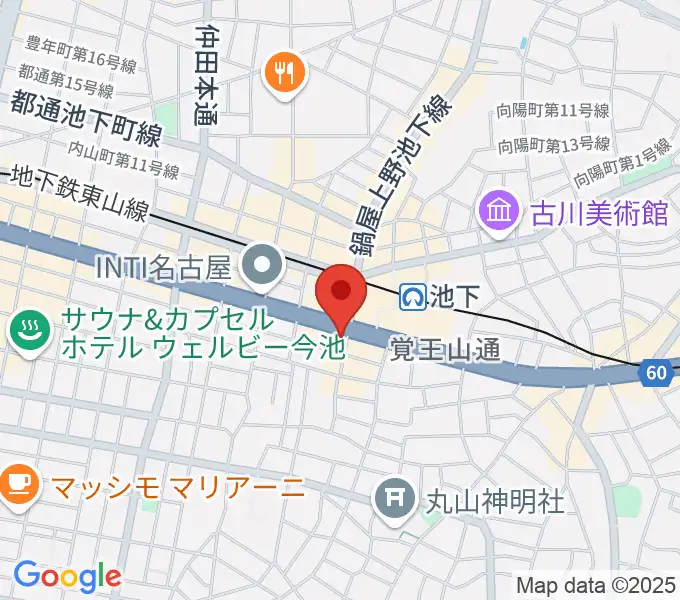 日響楽器 池下店の地図