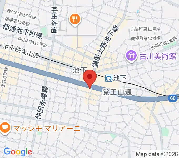 日響楽器 池下店の地図