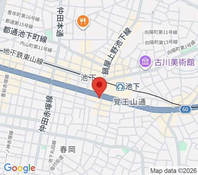日響楽器 池下店の地図