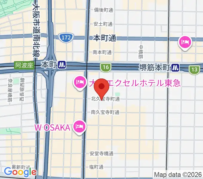 桐朋 子供のための音楽教室 大阪教室の地図