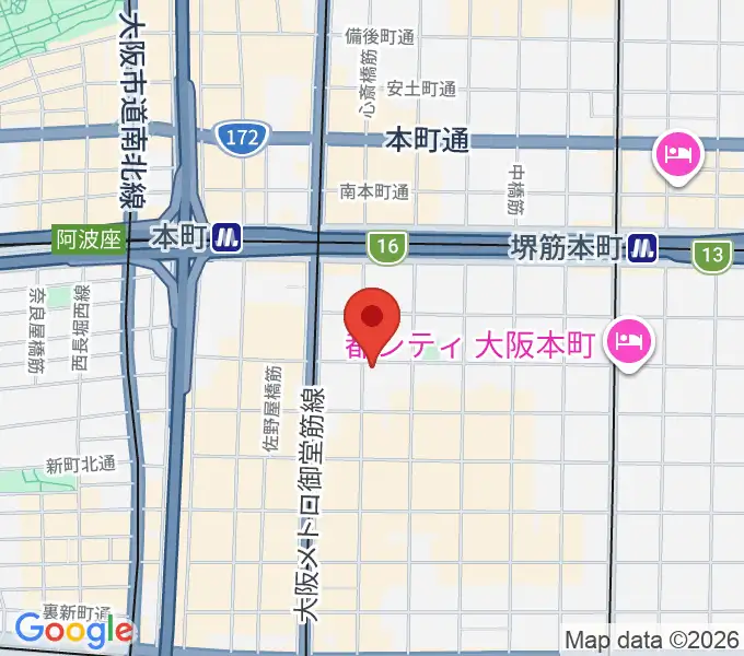 桐朋 子供のための音楽教室 大阪教室の地図