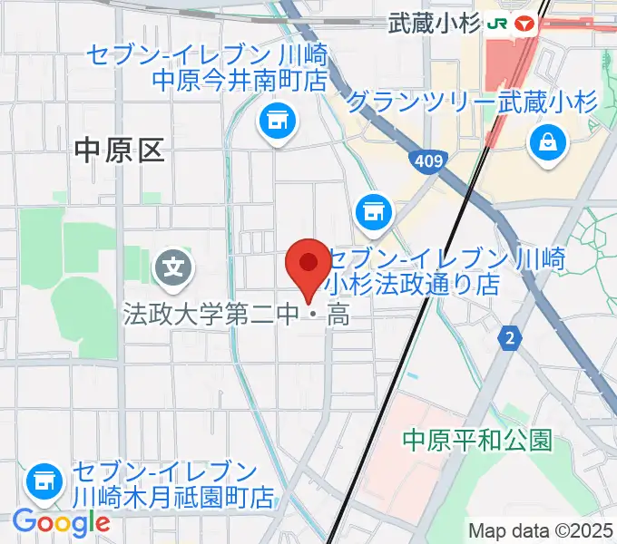 シャコンヌ音楽教室の地図