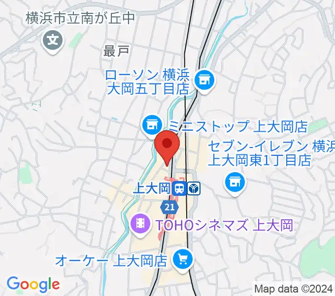 フレンド楽器 ソナーレ上大岡の地図