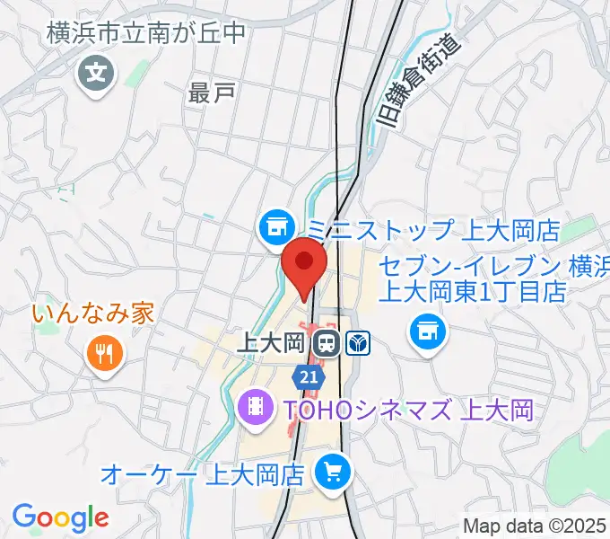 フレンド楽器 ソナーレ上大岡の地図