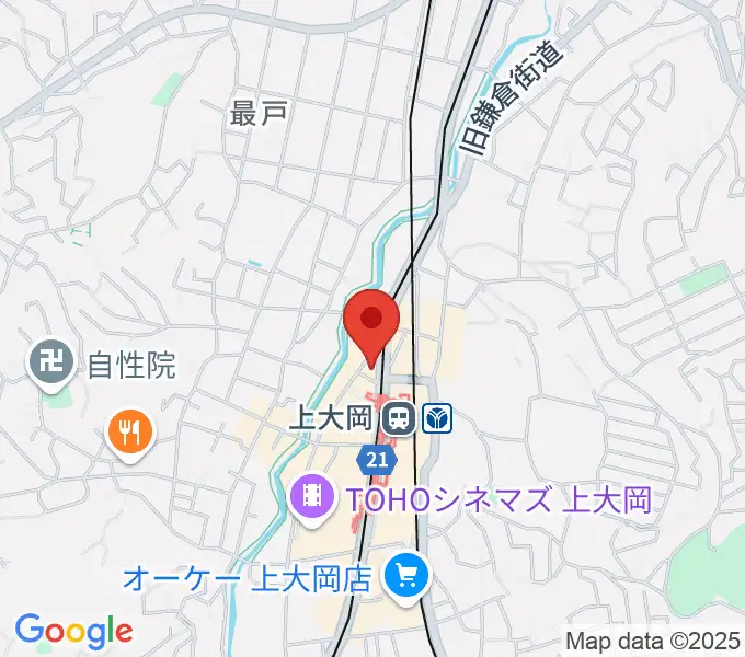 フレンド楽器 ソナーレ上大岡の地図
