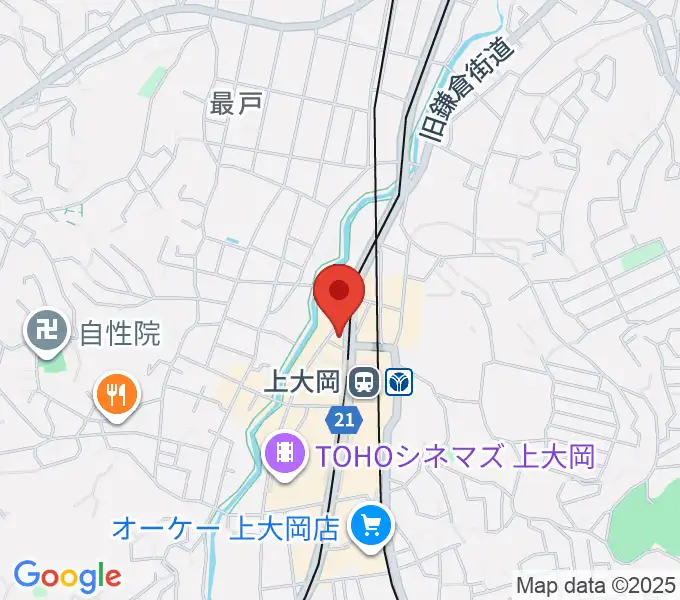 フレンド楽器 ソナーレ上大岡の地図