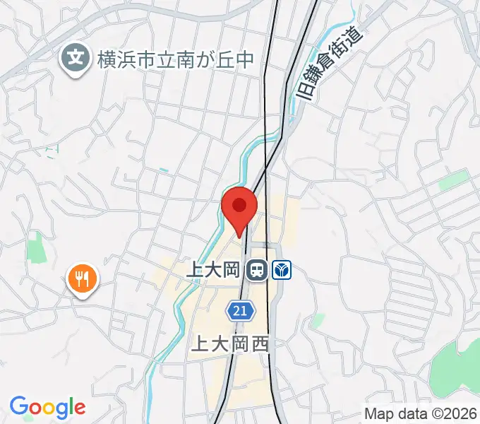 フレンド楽器 ソナーレ上大岡の地図