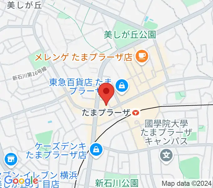 音教楽器店の地図