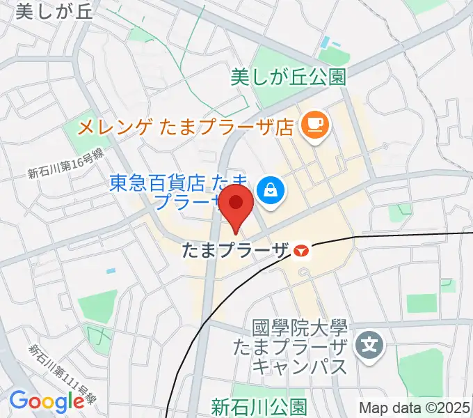 音教楽器店の地図