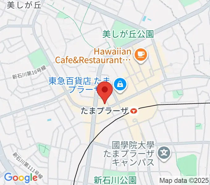 音教楽器店の地図
