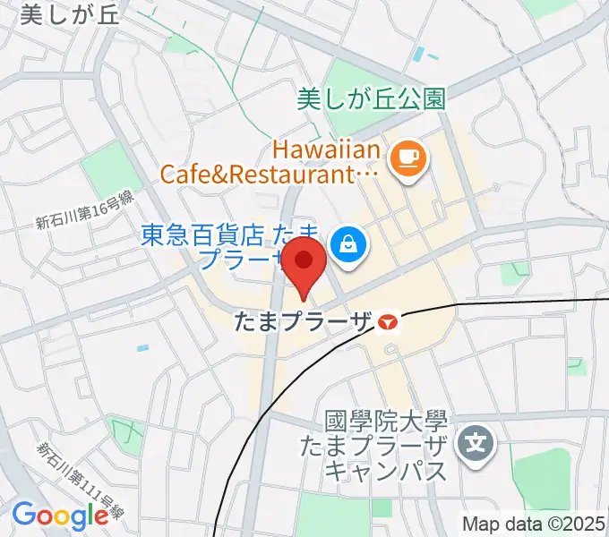 音教楽器店の地図