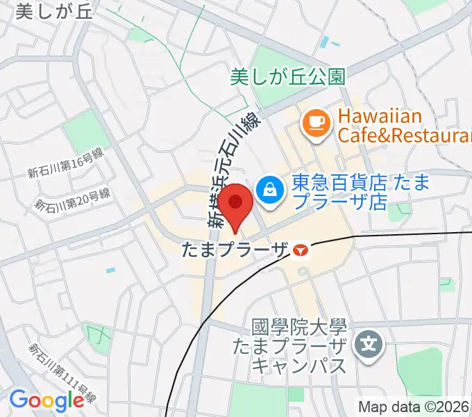 音教楽器店の地図