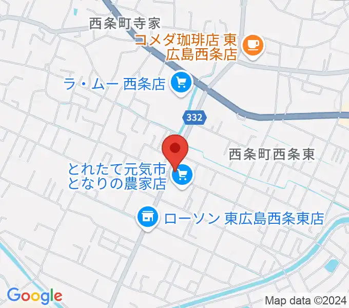 ハママツ楽器の地図