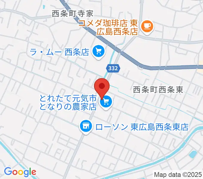 ハママツ楽器の地図