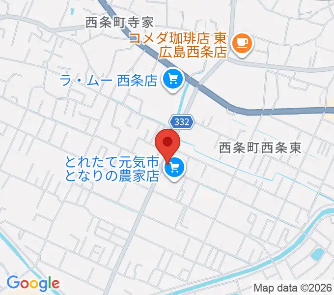 ハママツ楽器の地図
