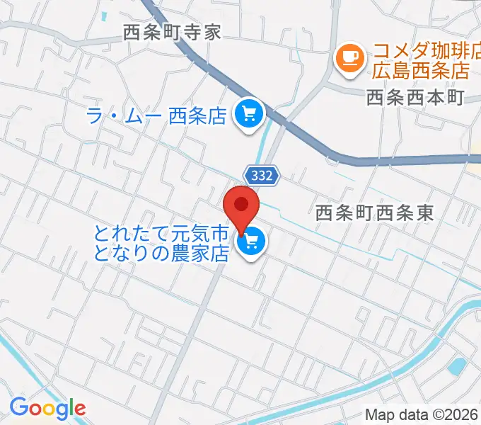 ハママツ楽器の地図