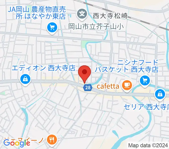 株式会社こだま楽器の地図