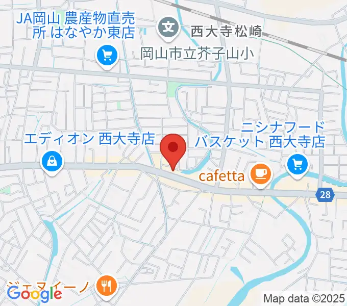 こだま楽器の地図
