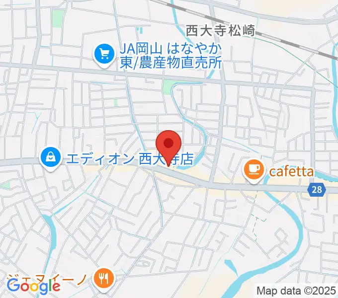 こだま楽器の地図