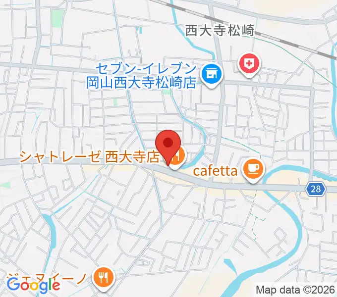 こだま楽器の地図