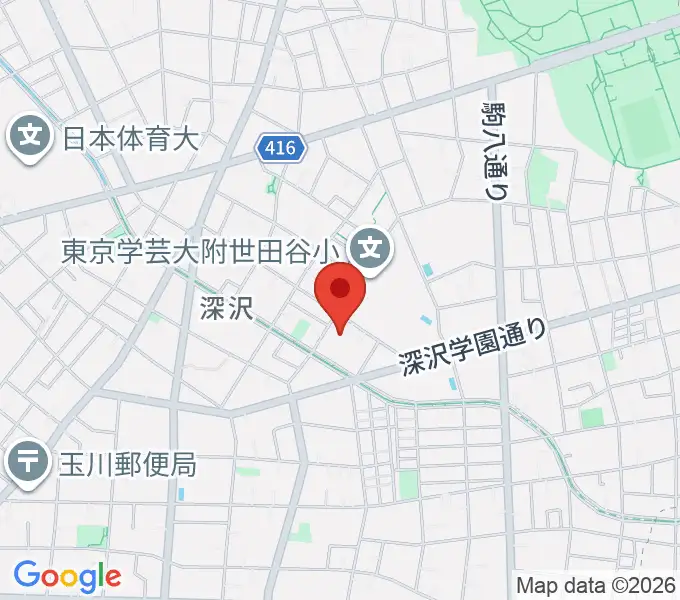 アライブレコーディングスタジオの地図