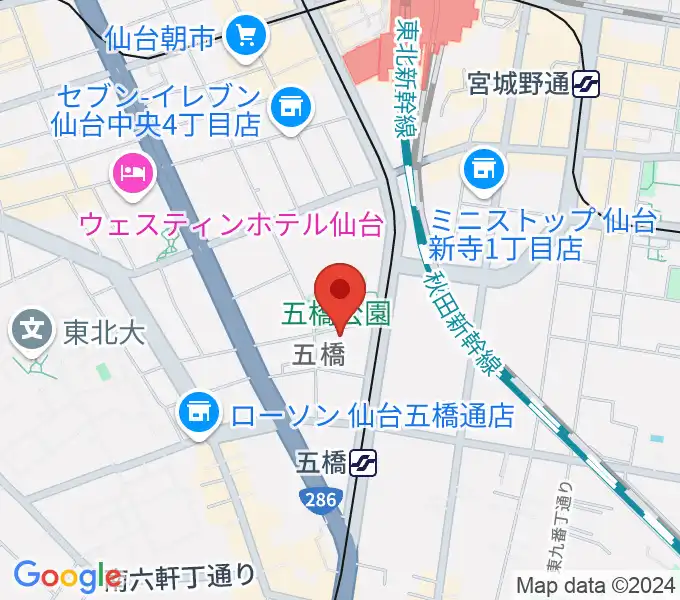 STUDIO B/2 五橋店の地図