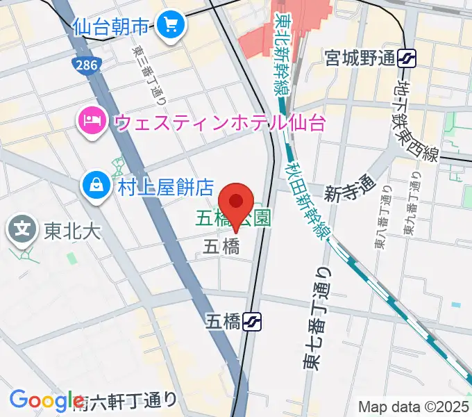STUDIO B/2 五橋店の地図