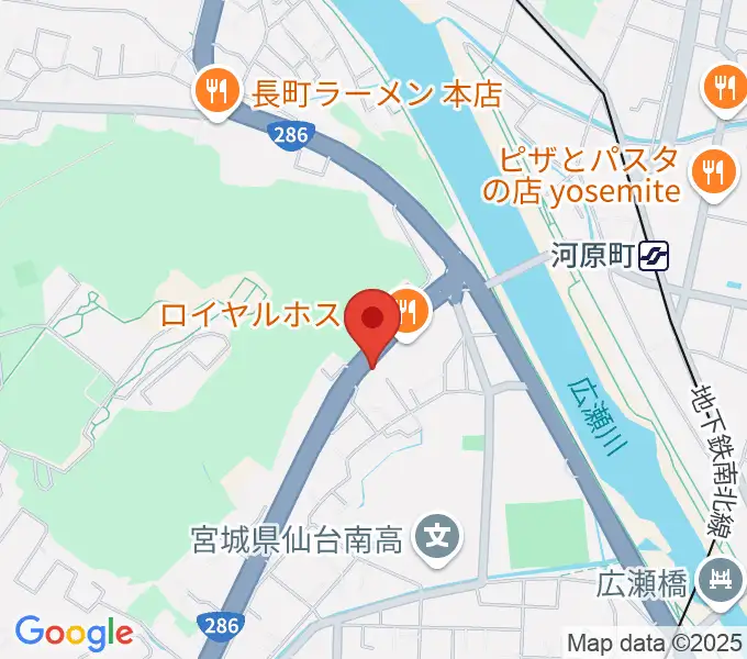 STUDIO B/2 286店の地図