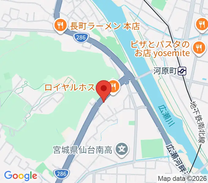 STUDIO B/2 286店の地図