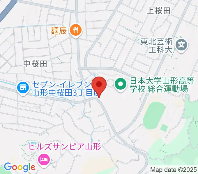 山形サンセットスタジオの地図