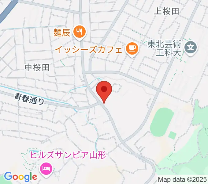 山形サンセットスタジオの地図