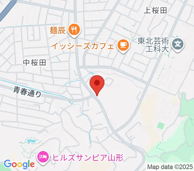 山形サンセットスタジオの地図