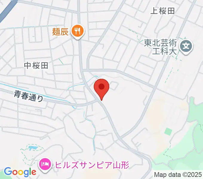 山形サンセットスタジオの地図