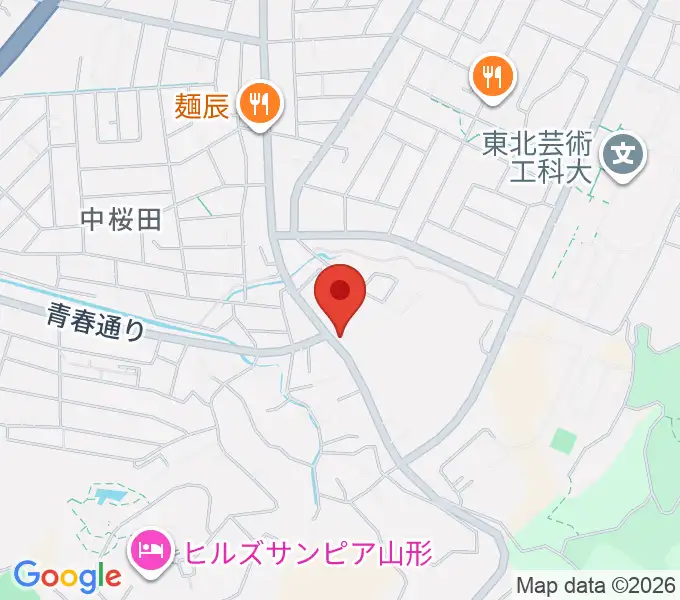 山形サンセットスタジオの地図